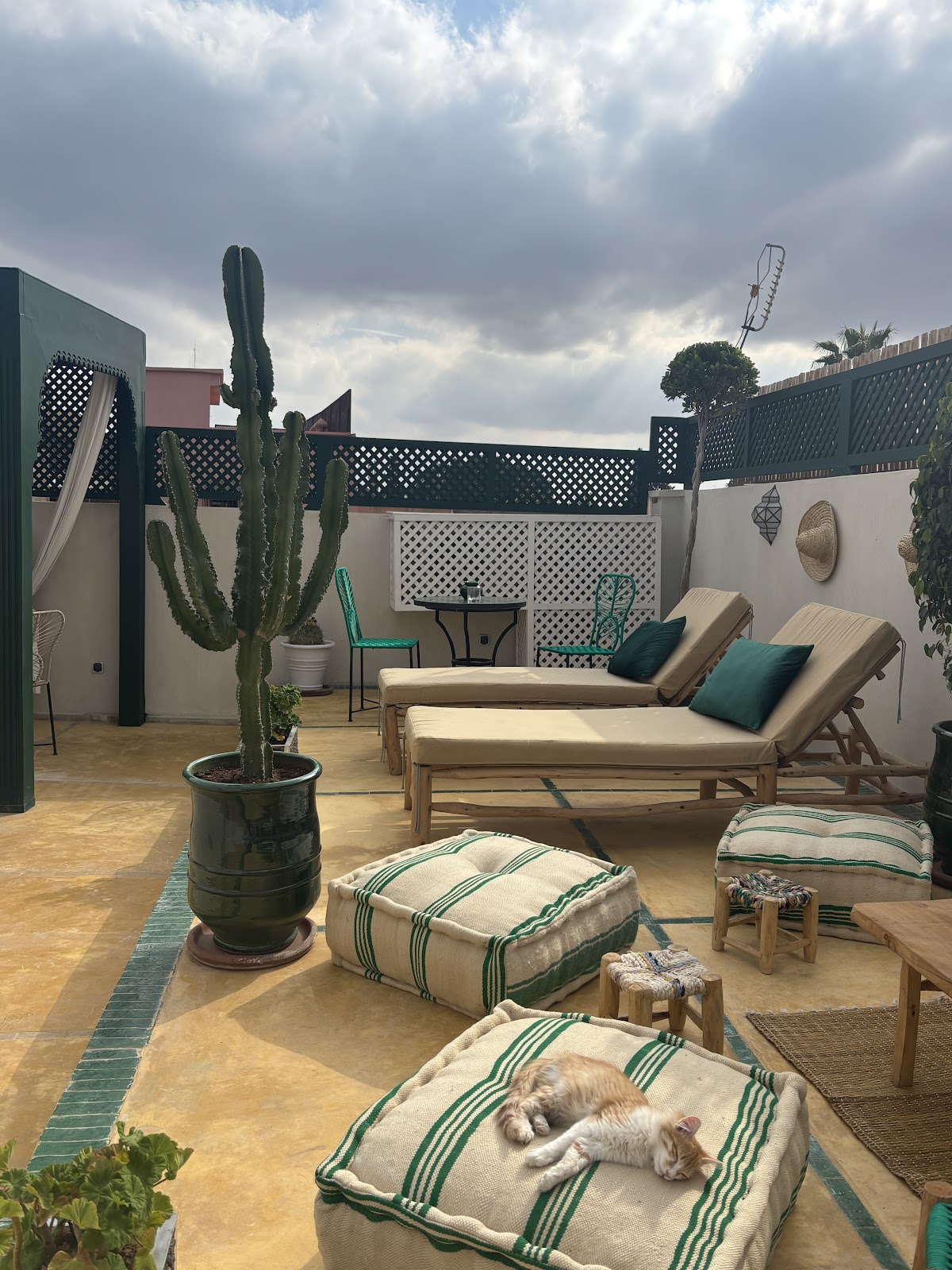 Peaceful riad with patio and fountain