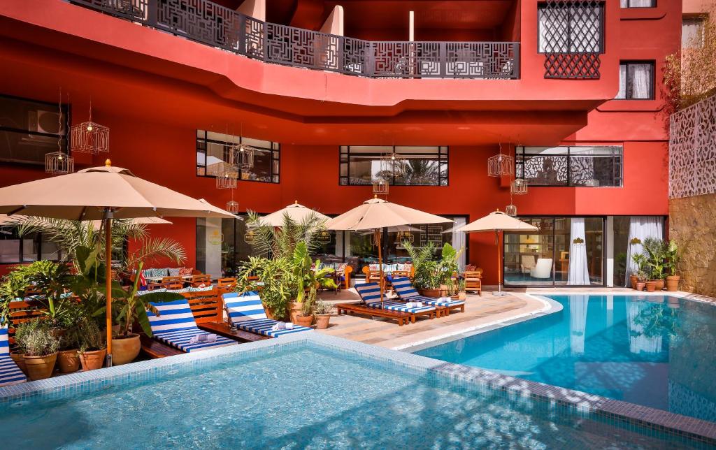 2Ciels Boutique H&ocirc;tel Gu&eacute;liz Marrakech, terrasse panoramique et piscine priv&eacute;e