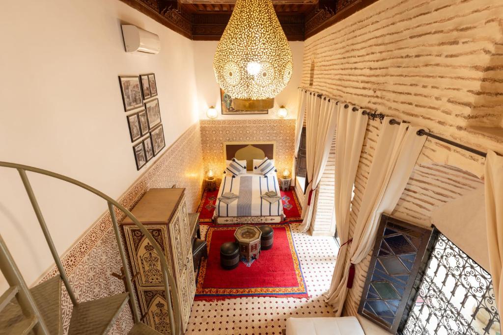 Riad Dar Hamid Hotel et Spa Marrakech Medina, patio avec fontaine