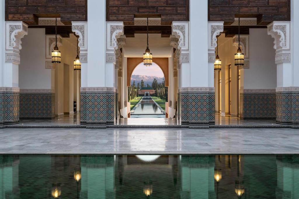 The Oberoi Marrakech, villas avec piscines priv&eacute;es dans des jardins paysagers